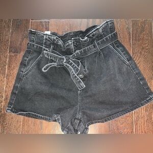 American Eagle Outfitters Black Mom Denim Jean Shorts